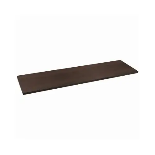 Shelf Board, 200 lb, 5-Shelf, 24 in L, 12 in W, Particleboard Espresso