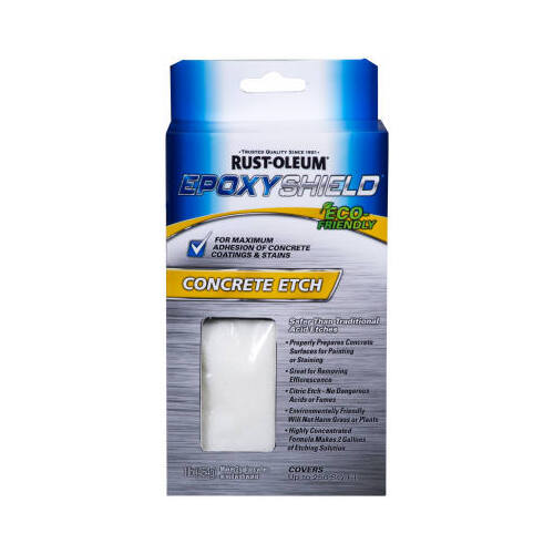RustOleum 238475 EPOXYSHIELD Concrete Etch, Granular, White, 2 gal, Pouch