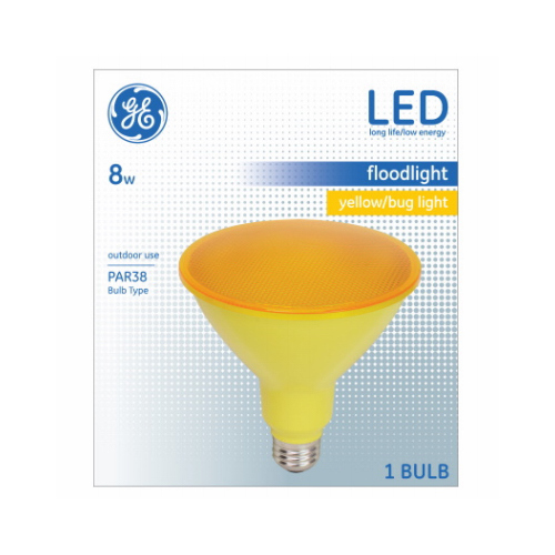 LED Floodlight Bulb PAR 38 E26 (Medium) Yellow 90 Watt Equivalence Glass