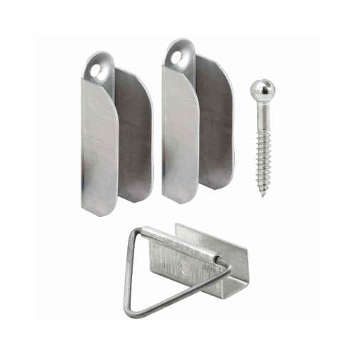 Screen Hanger and Latch, Aluminum, Mill - pack of 6