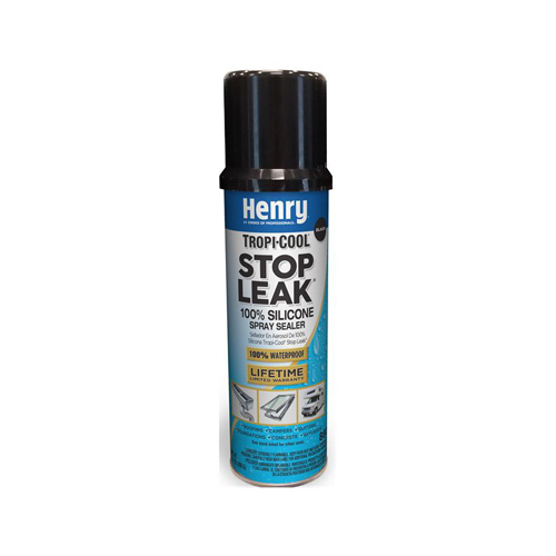 HENRY HE880B025-XCP12 880 Tropi-Cool Series Silicone Spray Sealer, Black, Liquefied Gas, 14.1 oz Canister - pack of 12