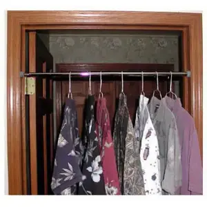 John Sterling Pro 83 in. L Adjustable Polished Chrome Steel Extension Hanger Rod John Sterling Pro 83 in. L Adjustable Polished Chrome Steel Extension Hanger Rod