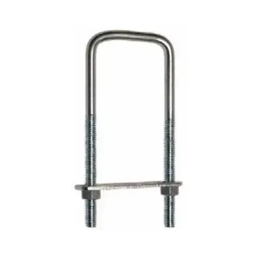 2192BC #673 Square U Bolt Zinc Plated Finish