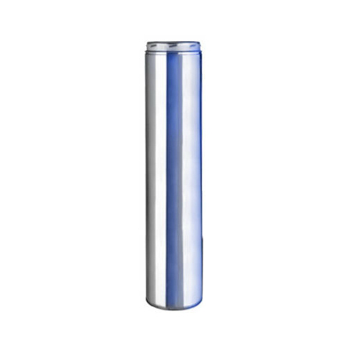 Chimney Pipe, 10 in OD, 36 in L, 8 in W, Stainless Steel Silver