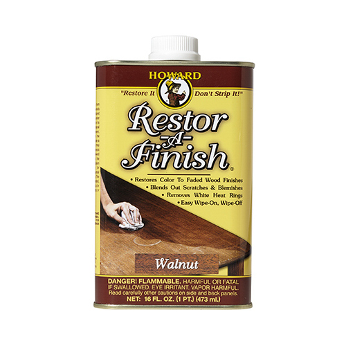 Howard RF4016 Wood Restorer, Walnut, Liquid, 16 oz, Can