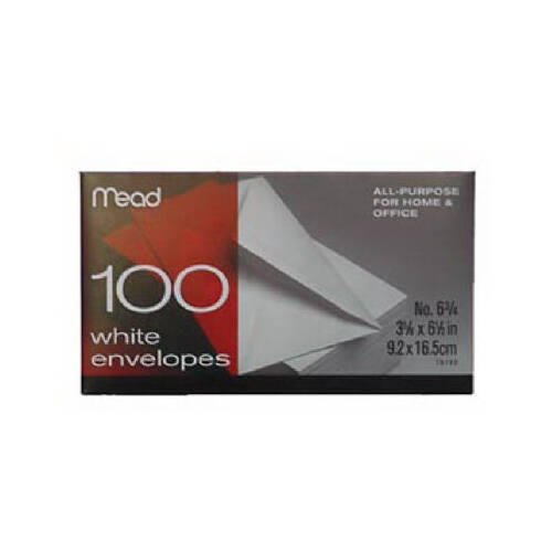 Mead 75100-XCP24 Envelopes 3.63" W X 6.75" L A6 White White - pack of 2400