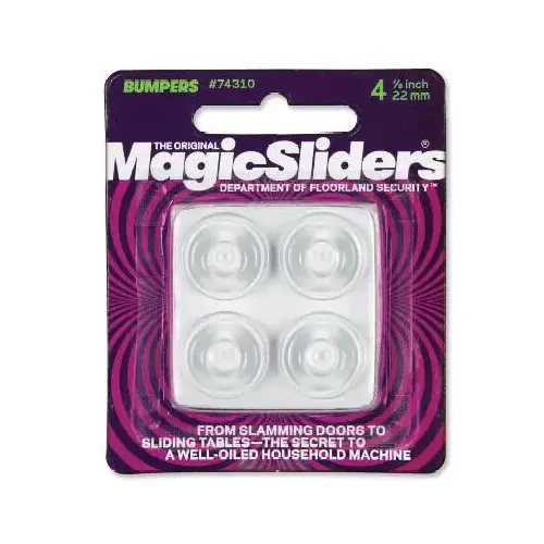 Magic Sliders 74310-XCP6 Bumper Pad Rubber Self Adhesive Clear Round 7/8" W X 7/8" L Clear - pack of 24