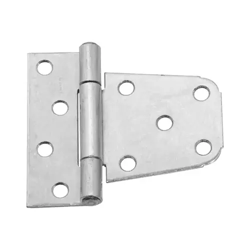 Gate Hinge, 4-1/4 in W Frame Leaf, 1.56 in H Frame Leaf, Steel, Zinc, Tight Pin, 48 lb Pair