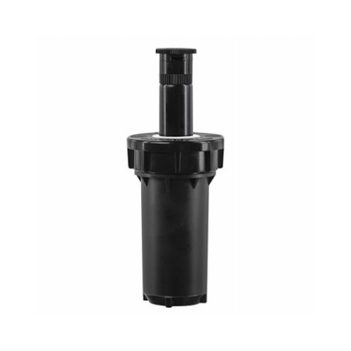 Professional Pressure Regulated Spray Head, FPT, 2 in H Pop-Up, 10 to 15 ft, Fixed Nozzle Black