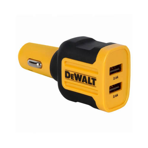 DEWALT 141 9008 DW2 USB Charger, 2.4 A Charge, Black