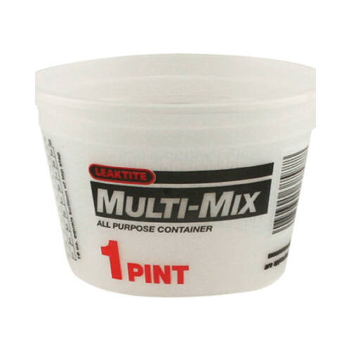 Leaktite 002C01MM500 Multi-Mix Container Clear 1 pt Clear