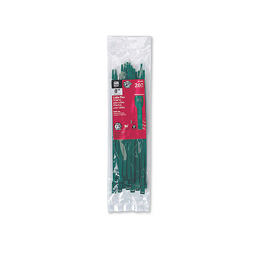 Cable Tie 8" L Green Green