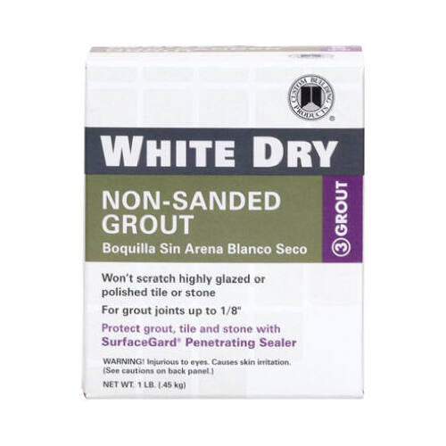 Polymer Modified Grout, Powder, Characteristic, White, 1 lb Can - pack of 6