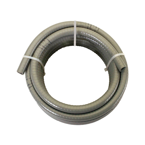 Ultratite Flexible Conduit, 1/2 in, 25 ft L, PVC Gray