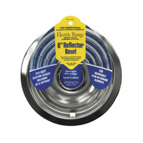 Stanco 701-6-XCP6 Reflector Bowl Steel 6" W Chrome - pack of 6