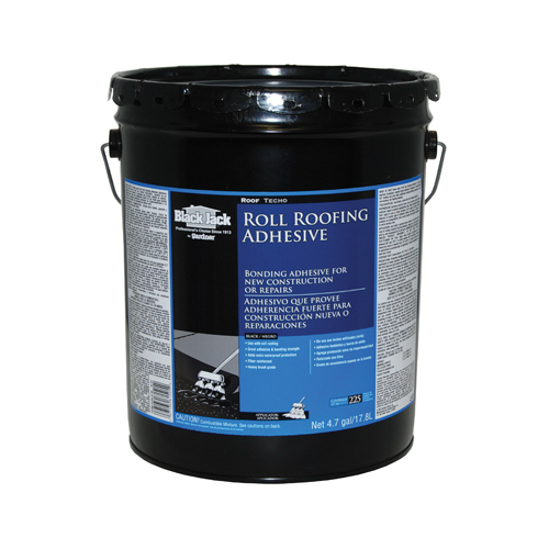 Black Jack 6150-9-30 Roll Roofing Adhesive Gloss Black Asphalt 5 gal Black