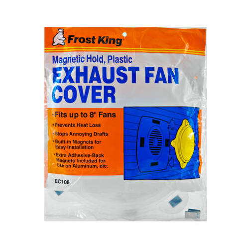 Frost King EC108 Exhaust Fan Cover, Plastic, 10-1/4 In. Diam. White