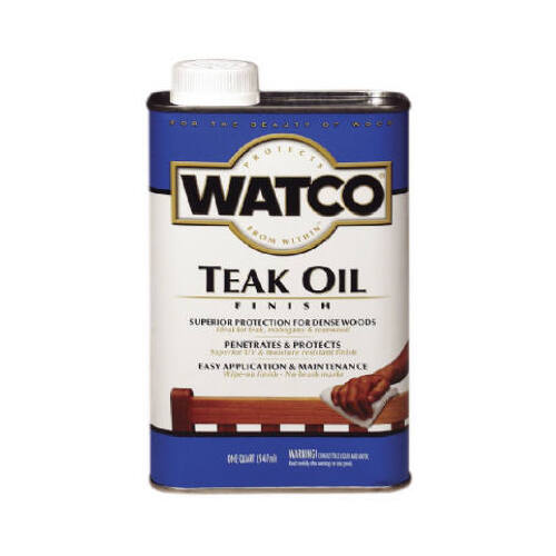 Teak Oil Transparent Clear Oil-Based 1 qt Clear - pack of 4