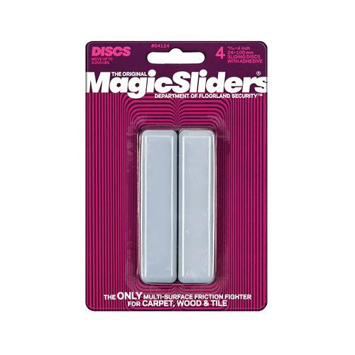 Magic Sliders 04124 Sliding Discs Gray Adhesive Plastic Gray