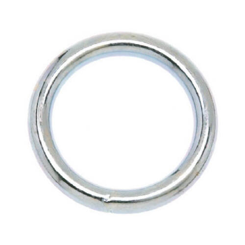 Campbell T7665012-XCP10 Welded Ring Nickel-Plated Steel 200 lb 1" L Nickel-Plated - pack of 10