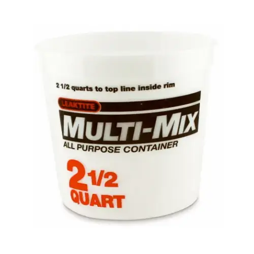 Leaktite 2-5Q05MM050-XCP25 Multi-Mix Container Clear 2.5 qt Clear - pack of 25