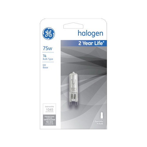 Halogen Bulb Edison 75 W T4 Specialty 1,100 lm White Frosted