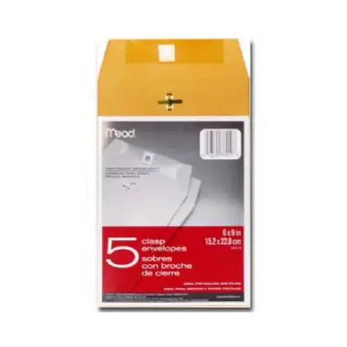 Mead 76010-XCP12 Envelopes 6" W X 9" L A10 Brown Brown - pack of 12
