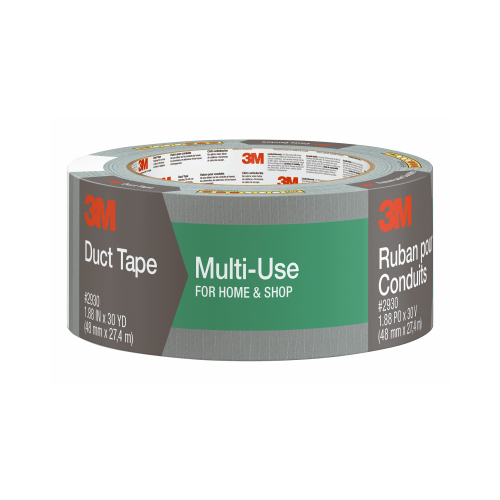 Duct Tape, 30 yd L, 1.88 in W, Gray