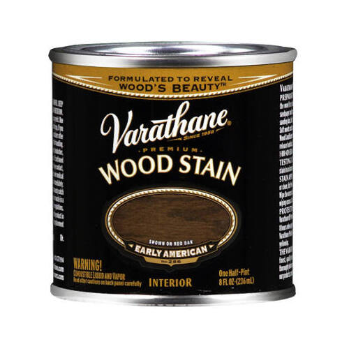 Wood Stain Semi-Transparent Early American Oil-Based Urethane Modified Alkyd 0.5 pt Early American