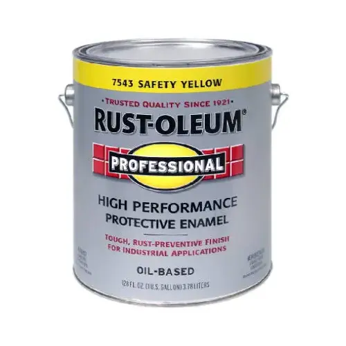 PROFESSIONAL Enamel, Gloss, Safety Yellow, 1 gal Can - pack of 2