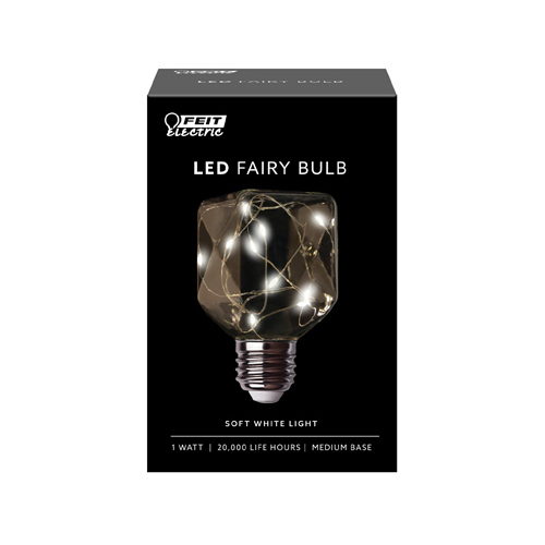 LED Bulb Fairy Square E26 (Medium) Soft White 0 W Clear