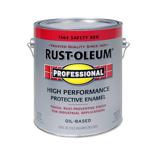 PROFESSIONAL Enamel, Gloss, Safety Red, 1 gal Can - pack of 2