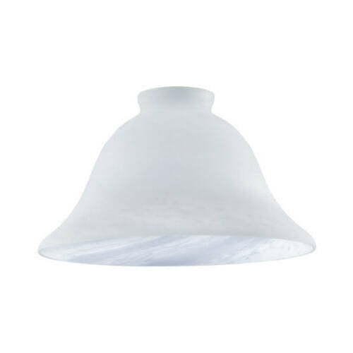 Westinghouse 81333 Light Shade, Wide Bell, Glass, White