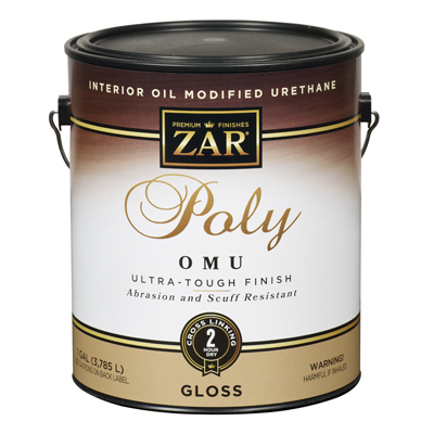 ZAR 36013 Polyurethane, Gloss, Liquid, Milky Clear, 1 gal, Can