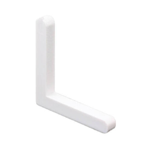 Corner Key White Nylon 0.19" H X 5/16" W X 5/16" L White - pack of 20