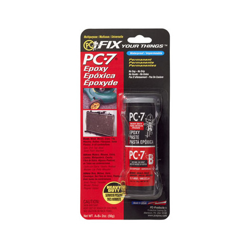PROTECTIVE COATING CO 027776 PC-7 Epoxy Adhesive, Gray, Paste, 2 oz Pack