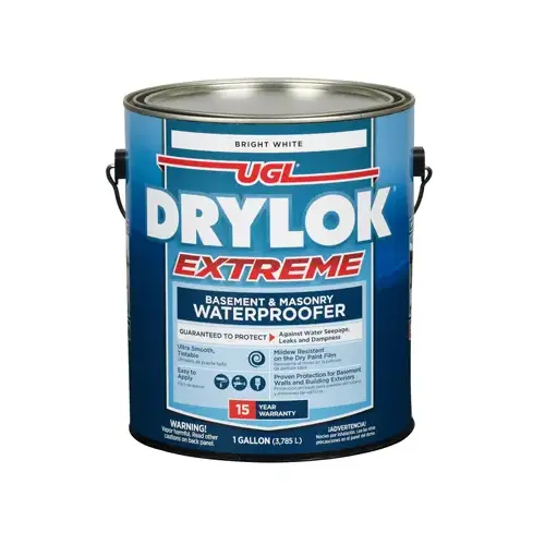 DRYLOK EXTREME Series Masonry Waterproofer, White, Liquid, 1 gal Pail