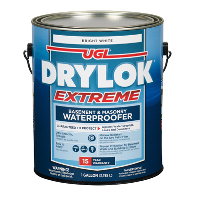 UGL 28613 DRYLOK EXTREME Series Masonry Waterproofer, White, Liquid, 1 gal Pail