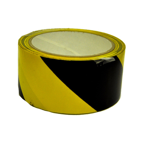 Floor Marking Tape 54 ft. L X 2" W Plastic Stripe Black/Yellow Black/Yellow