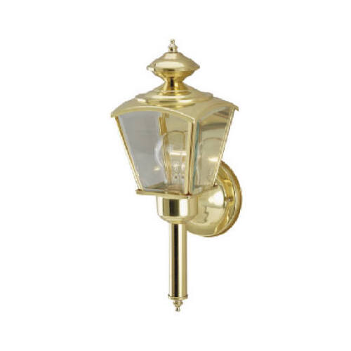 Wall Lantern Polished Brass Switch Incandescent Polished Brass