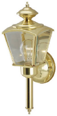 Westinghouse 66964 Wall Lantern Polished Brass Switch Incandescent Polished Brass