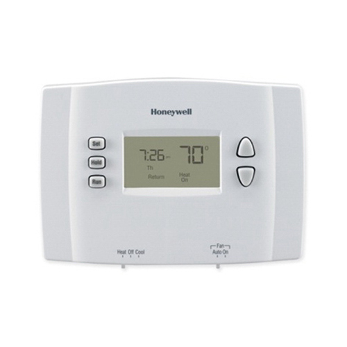 Honeywell RTH221B1039/E1 RTH221 Series RTH221B1021 OG Programmable Thermostat, 24 V, 40 to 99 deg F Control, Digital Display, White