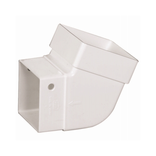 AMERIMAX HOME PRODUCTS T0525 ELBOW CONTEMP SQ VINYL WHT 2IN