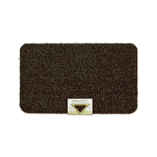 GrassWorx 10376434 Clean Machine 10372030 Door Mat, 30 in L, 18 in W, Rectangular, Medium Flair Pattern, Evergreen