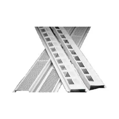 Air Vent 84300 Continuous Soffit Vent, Mill Aluminum, 8-Ft. Gray