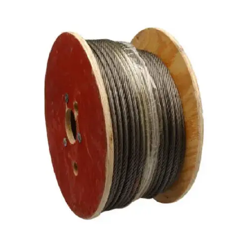 Aircraft Cable Chain Rust Prohibiting Oil Fiber Core Steel 1/2" D X 250 ft. L Rust Prohibiting Oil - pack of 250