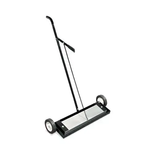 Magnetic Sweeper with Release, 30-14 in W, 48 in H Black
