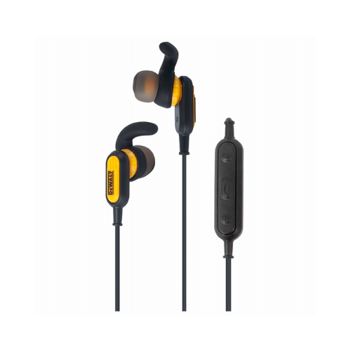 Earphones, 5.0 Bluetooth, Black/Yellow