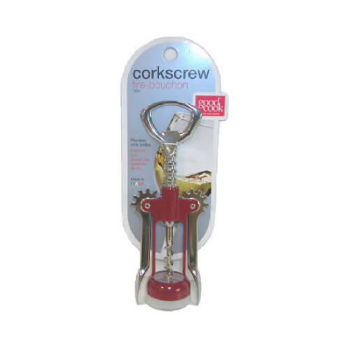 Good Cook 12531 Wing Corkscrew Red Steel Red