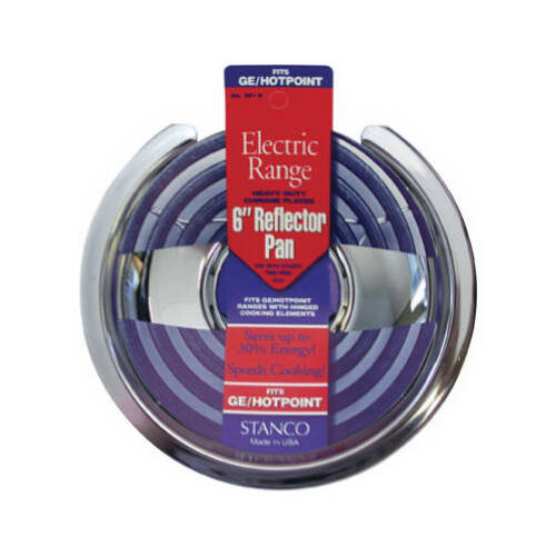 Stanco 501-6 Reflector Pan Steel 6" W Chrome